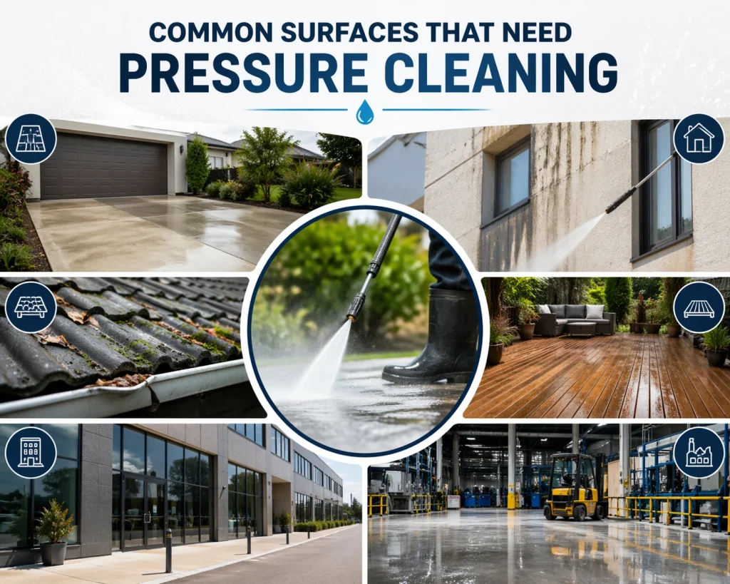 Common Surfaces That Need Pressure Cleaning